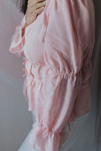 Blush Pink Buttoned Top [SALE XS]