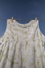 Neem Mulberry Pintuck top