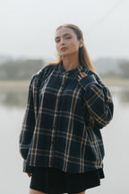 The Gathered Shoulder Wool Shirt
