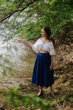 Royal Indigo Thread Skirt