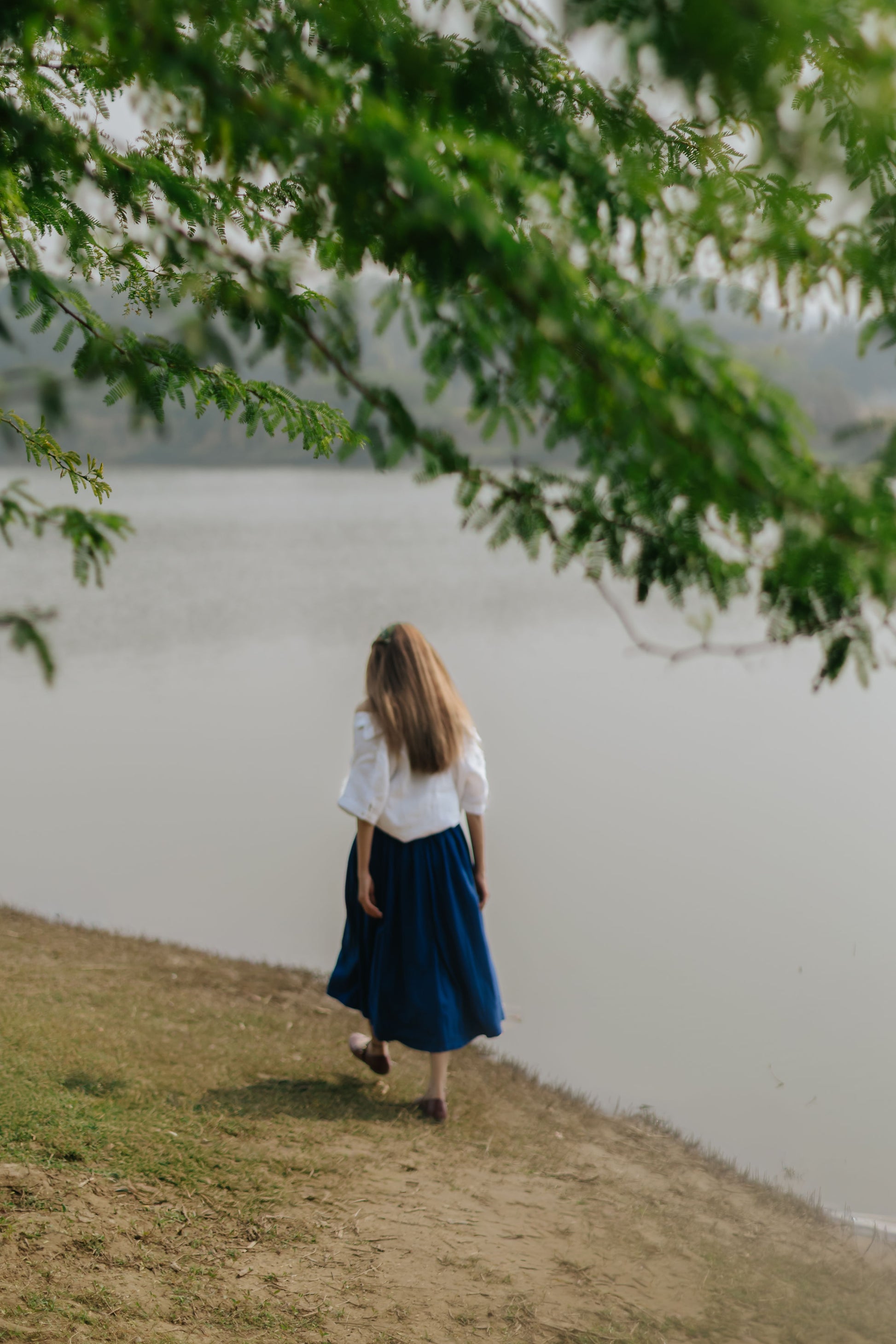 Royal Indigo Thread Skirt
