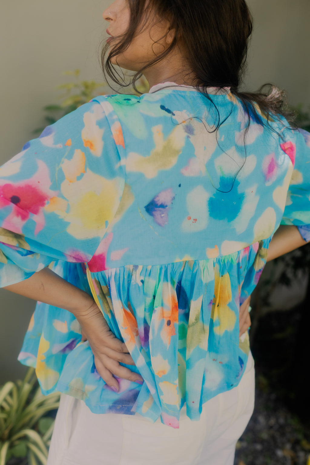 Poppy Watercolour Top