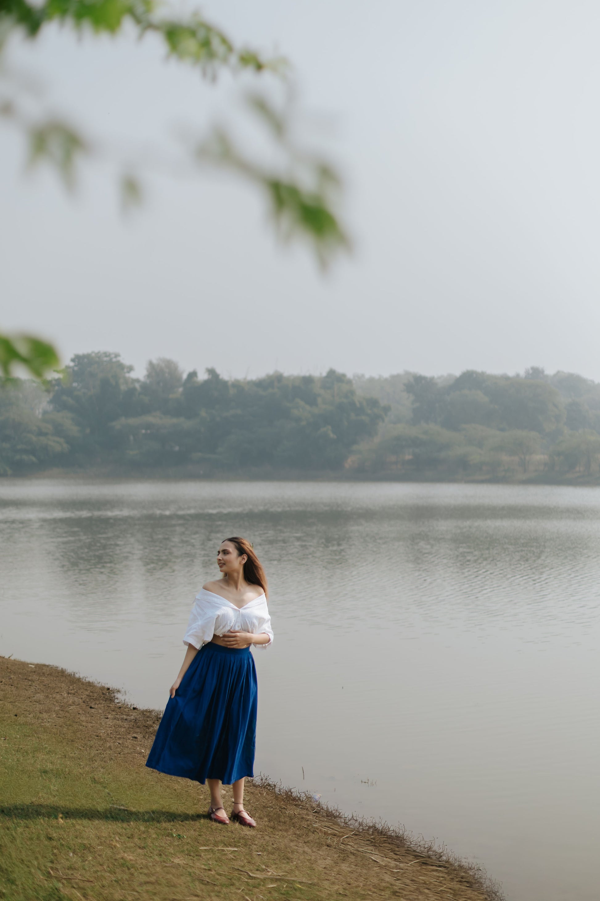 Royal Indigo Thread Skirt