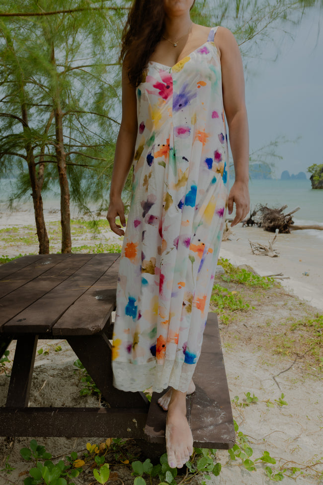 Wildflower Canvas Maxi Dress Main Image