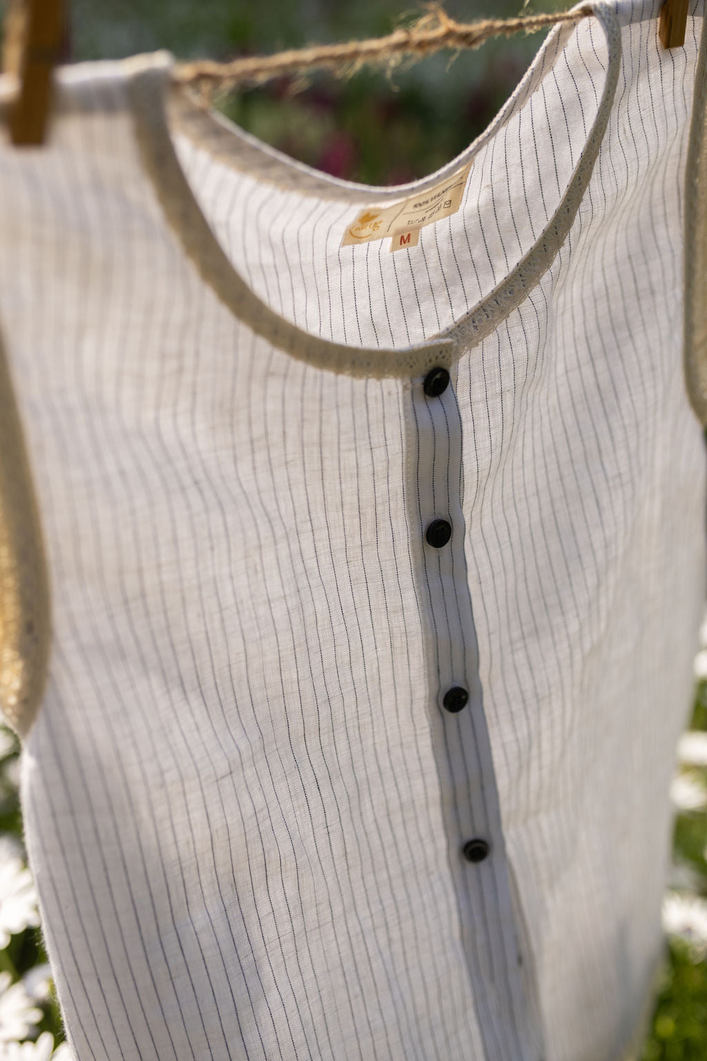 Light Linen Lacey Top