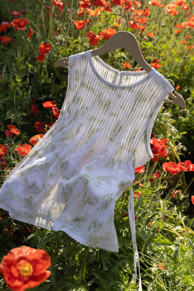 Neem Mulberry Pintuck top Hover Image
