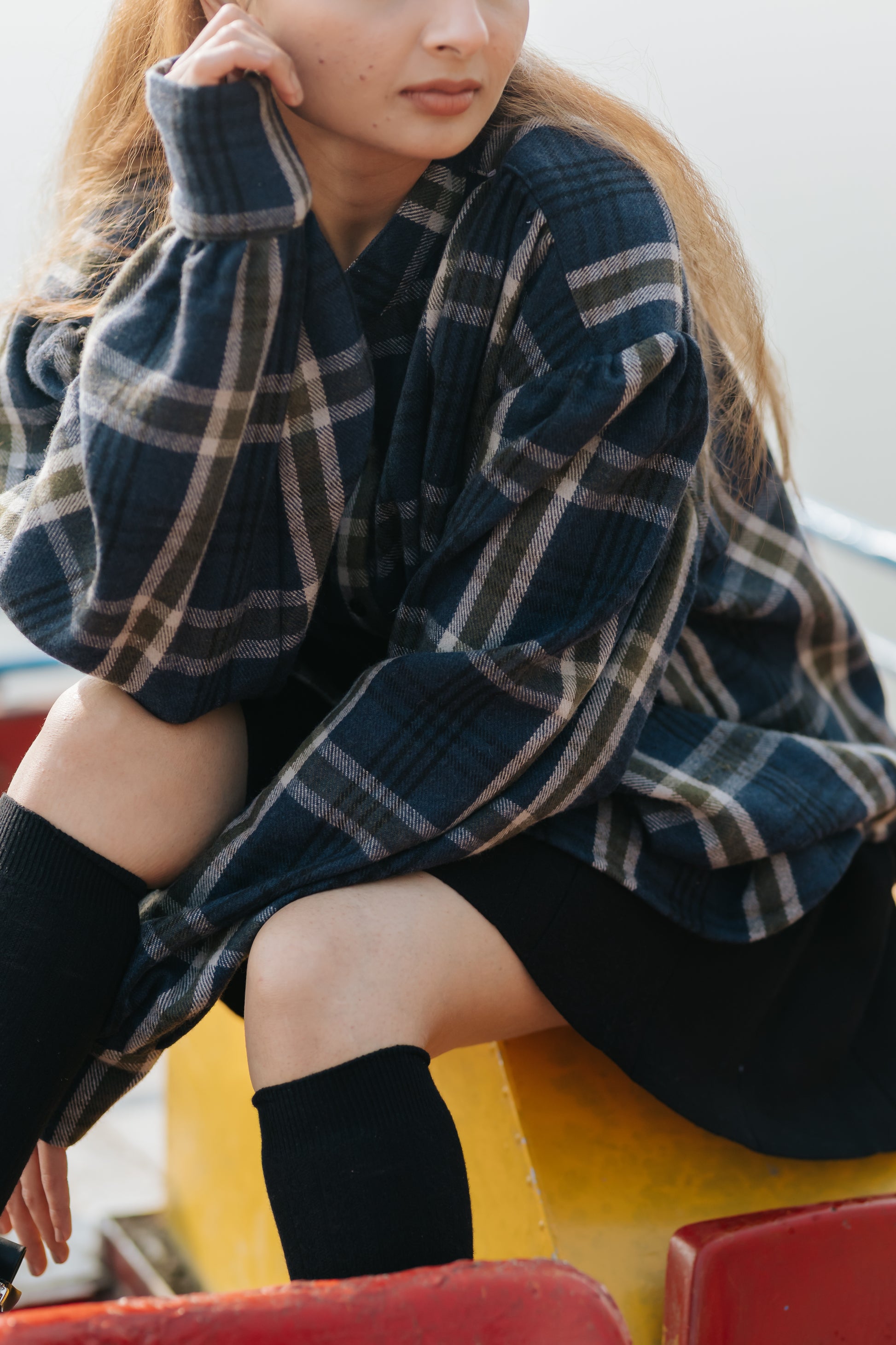 The Gathered Shoulder Wool Shirt