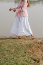 White Fold Skirt [SALE]
