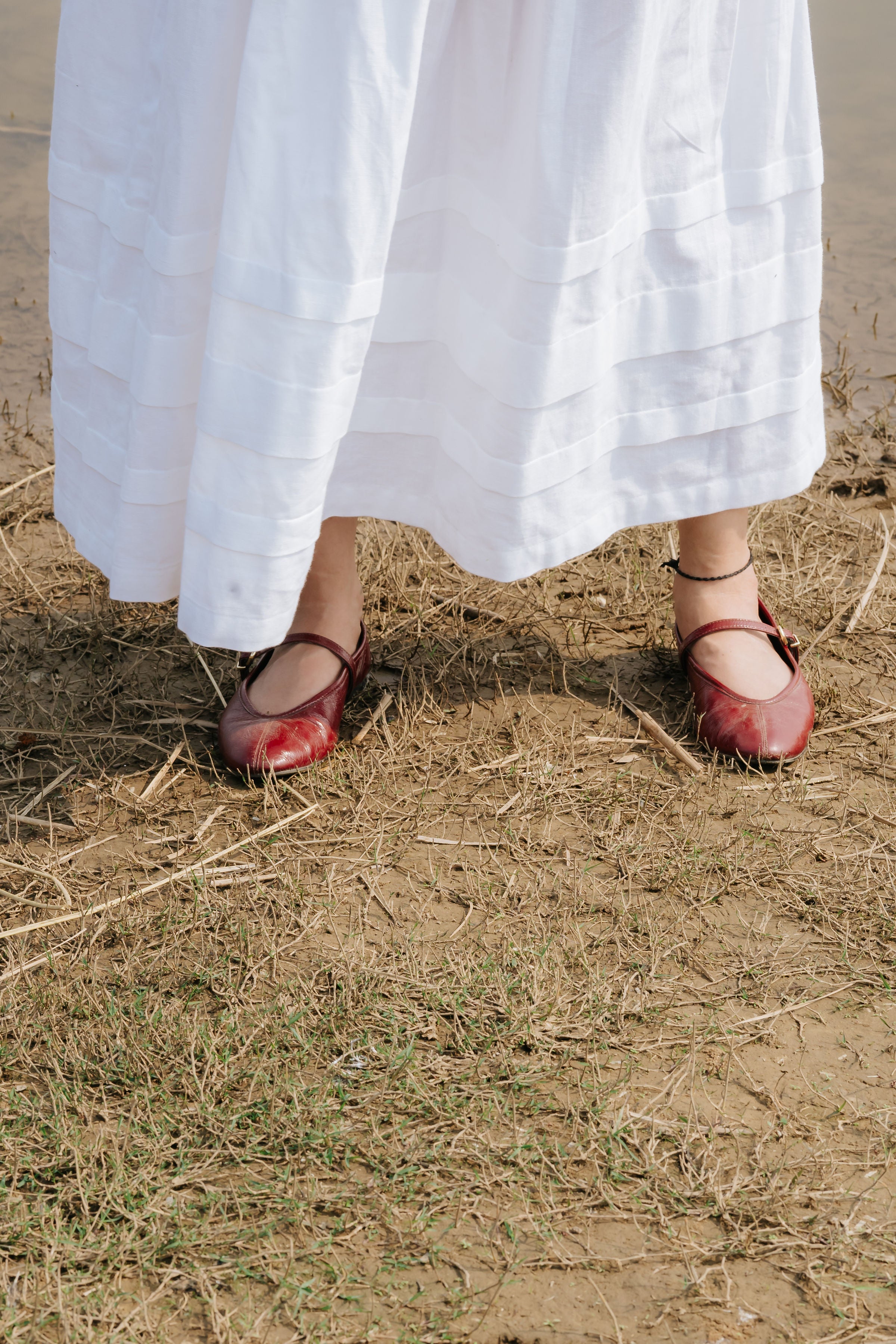 White Fold Skirt [SALE]