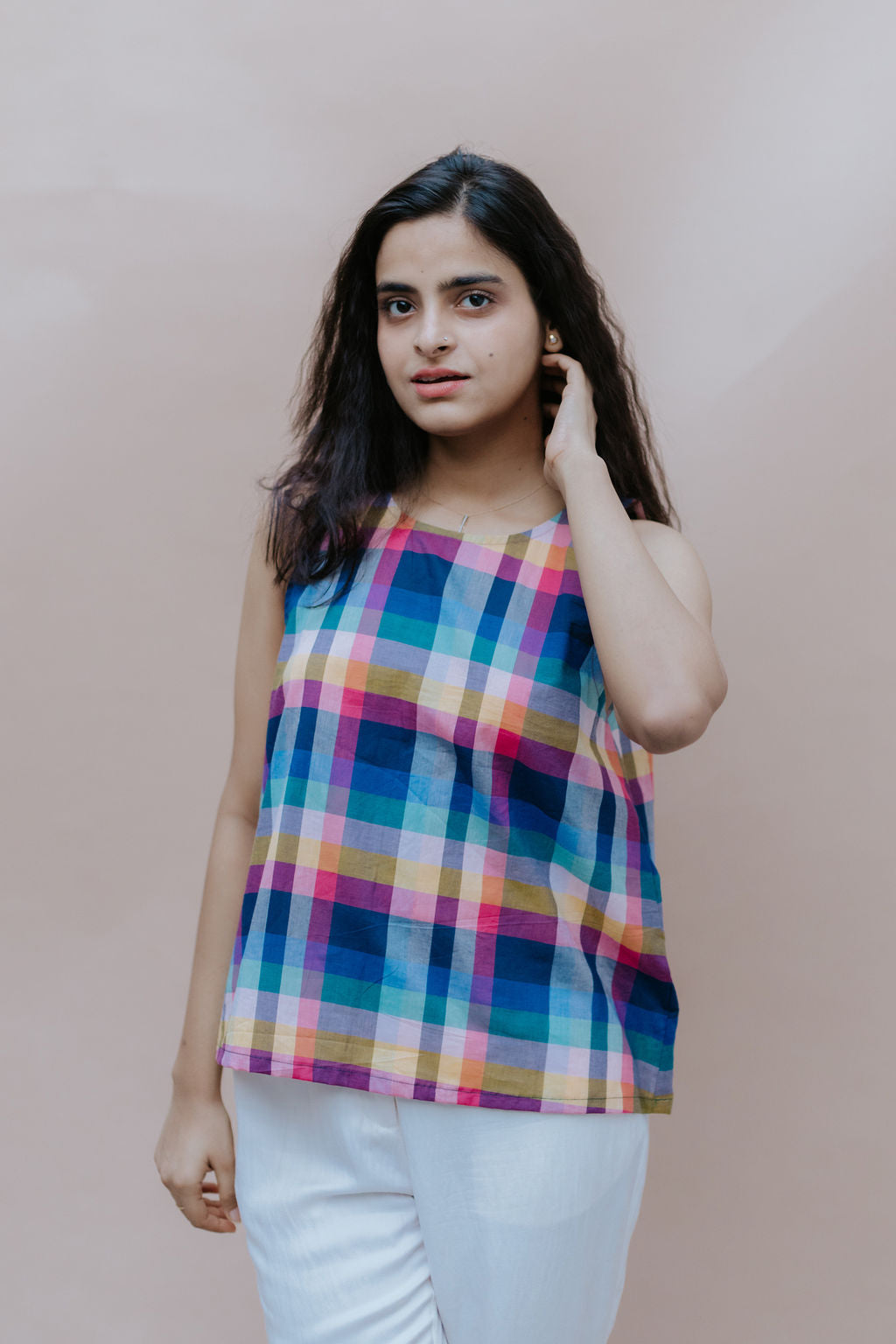 Joy Check Top