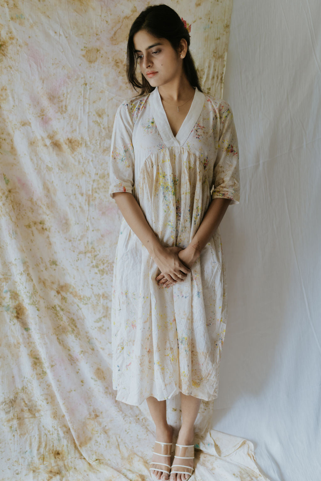 Rose Marigold Hand-Dyed Summer Dress