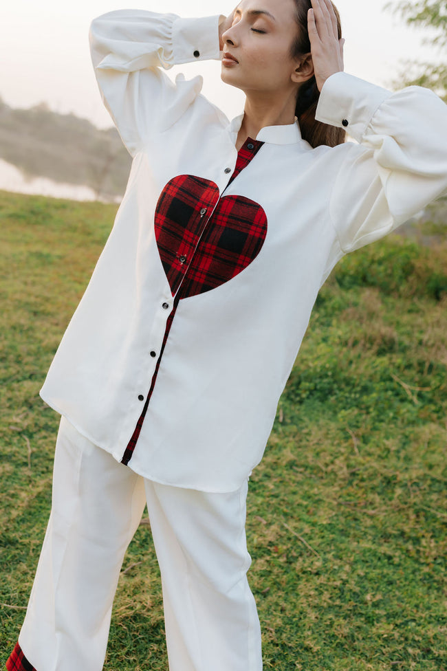 The Heartline Wool Cord Set Hover Image