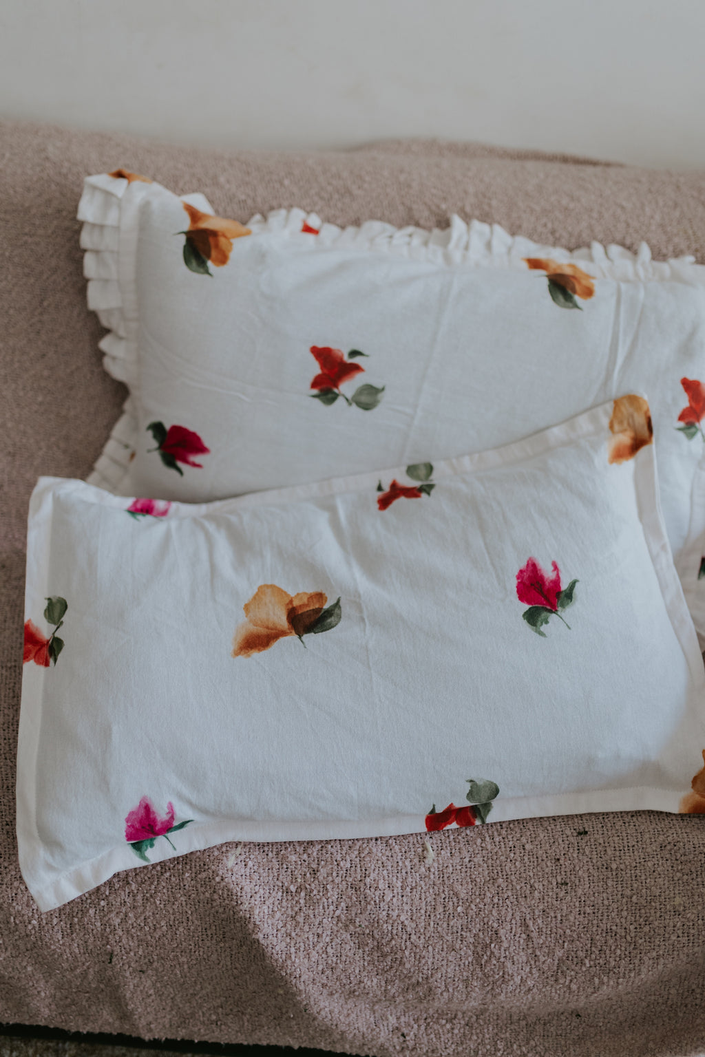 Hand-Painted Pillow Covers - Set of 2