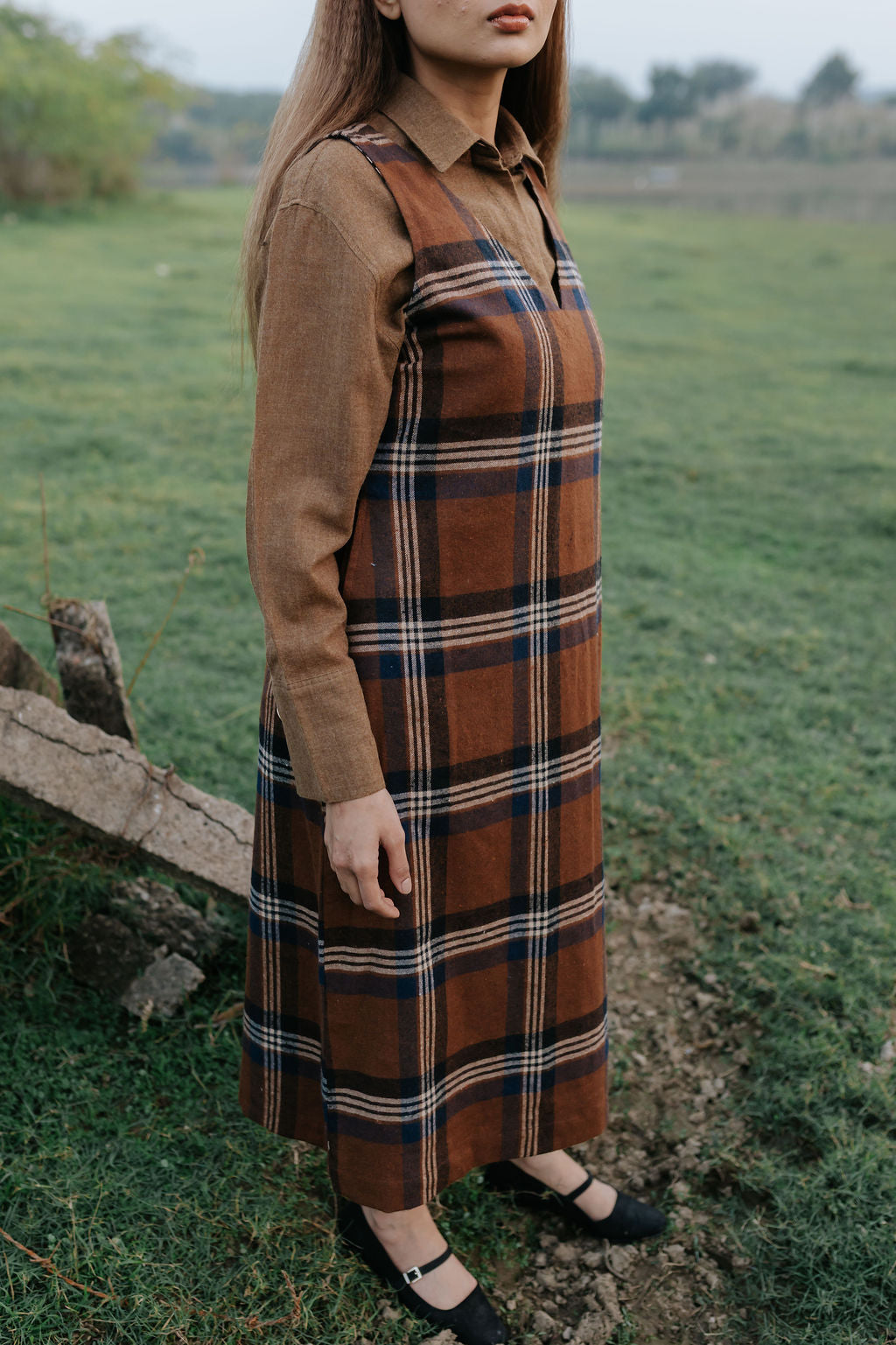 Russet Wool Dress