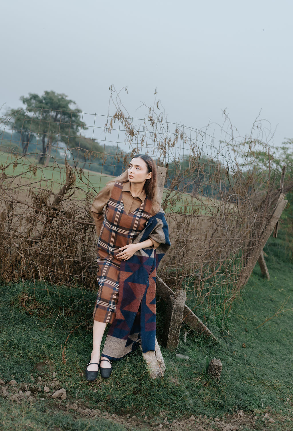 Russet Wool Dress