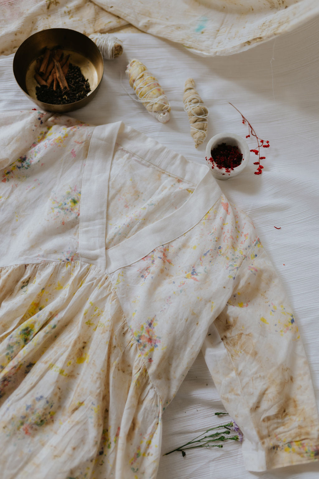 Rose Marigold Hand-Dyed Summer Dress