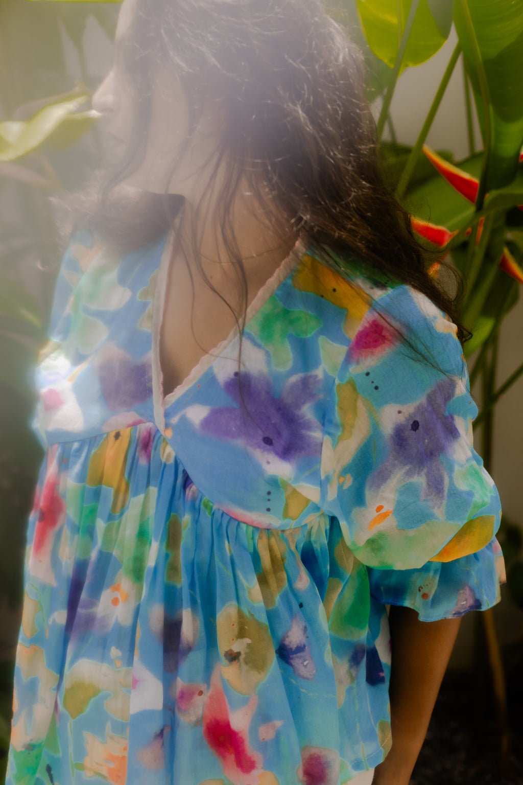 Poppy Watercolour Top